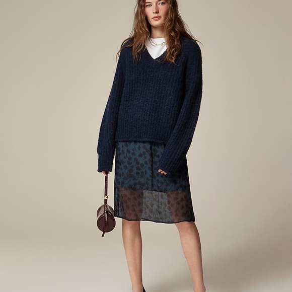 J crew ribbed wool v neck sweater - Picture 2 of 6